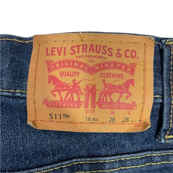 Levi’s 511 Slim Straight Leg Medium Wash Jeans - Picture 3 of 4